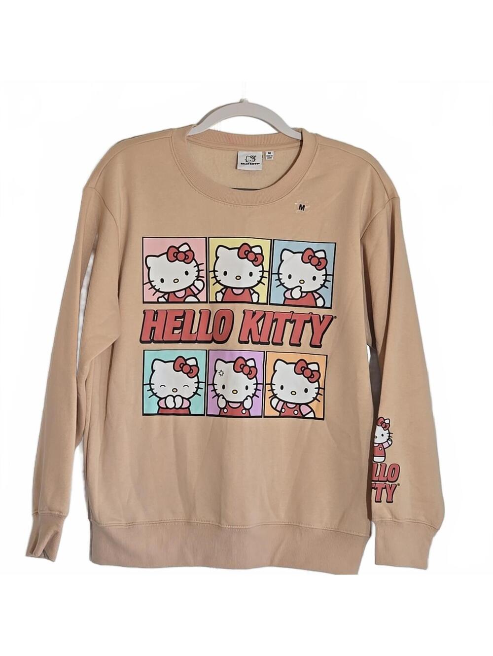 Hello Kitty Tan Sweatshirt Size Medium